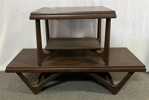 2 MCM Table - Coffee Table and End Table 53" x 19" x 15"h (1 of 2)