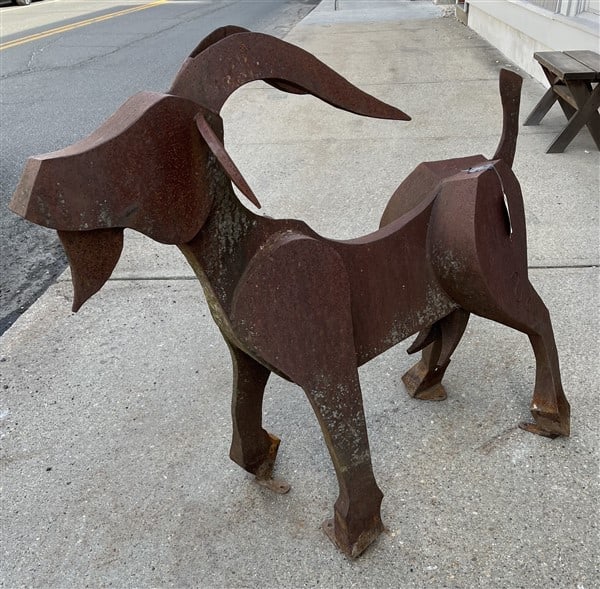 life Size Folk Art Metal Goat - by Denis Curtiss (1 of 3)