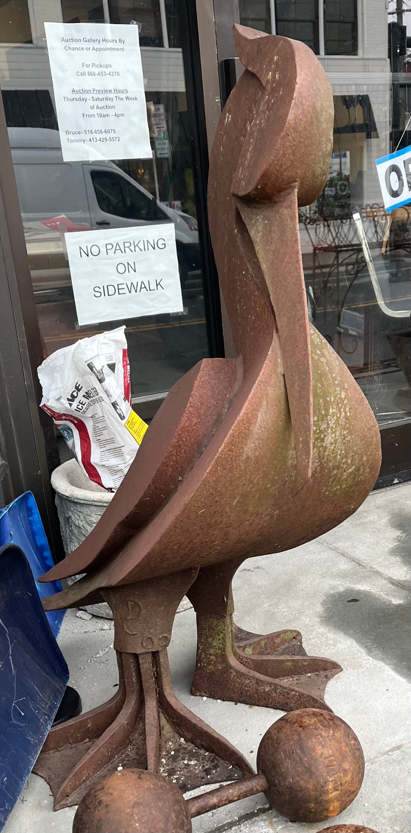Life Size Folk Art Metal Pelican - by Denis Curtiss (1 of 1)