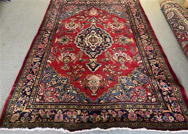 Hand Made Persian Kashan 7'8" x 11'4": Hand Made Persian Kashan 7'8" x 11'4"