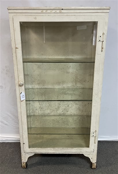 Industrial Metal Glass Door Cabinet 30 wide-60" tall (1 of 1)