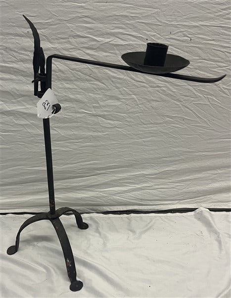 Early Forged Adjustable Candlestick: Early Forged Adjustable Candlestick