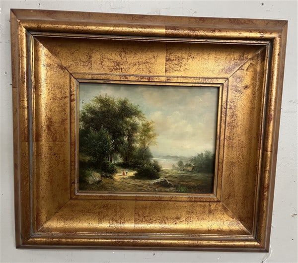 Framed Oil on Panel R. Scott 18 x 20 (1 of 2)