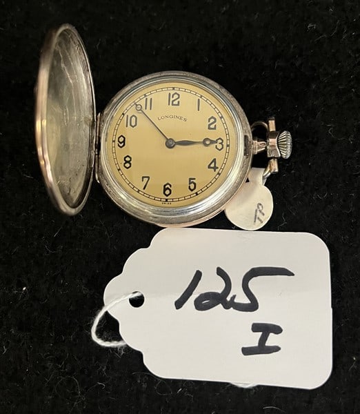 Longines Silver Deco Pocket Watch (1 of 2)