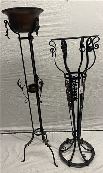 2 Tall Iron Plant Stands (1 of 3)