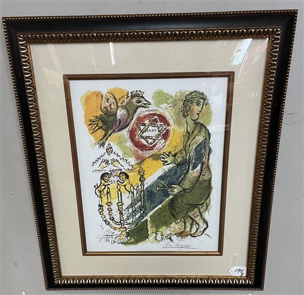 Marc Chagall Lithograph 27 x 32: Marc Chagall Lithograph 27 x 32