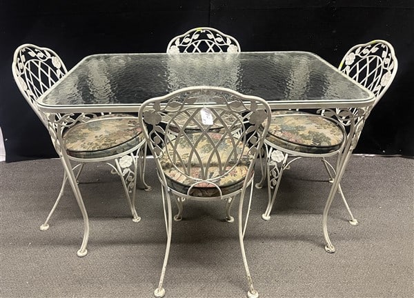5 Pc Vintage Iron Patio Set (1 of 4)