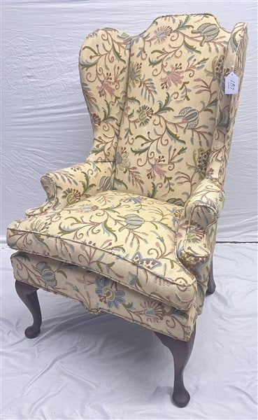 Crewelwork Wing Chair (1 of 2)