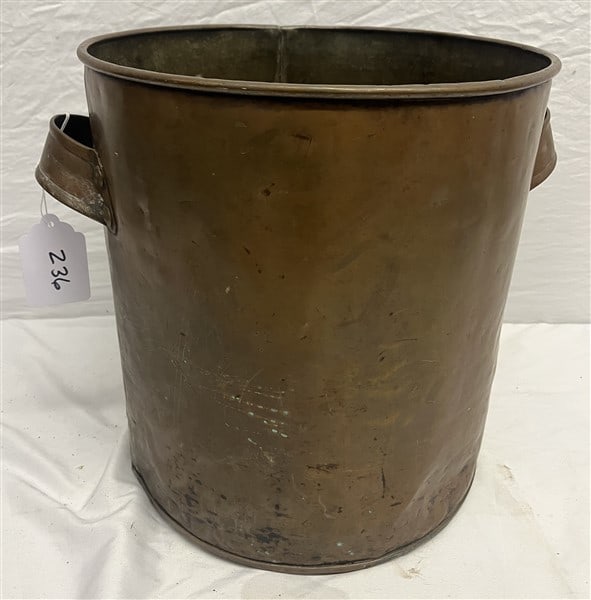 Copper Handle Pot 12" diam-13" high (1 of 2)