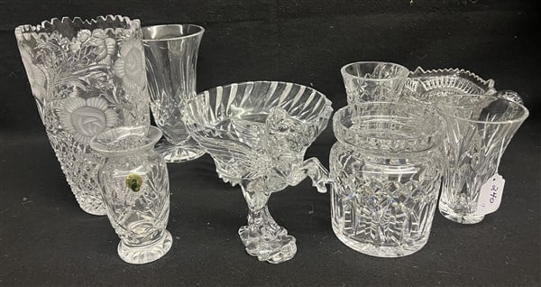 9 Pc Lot of Quality Crystal 3 pcs waterford (1 of 3)