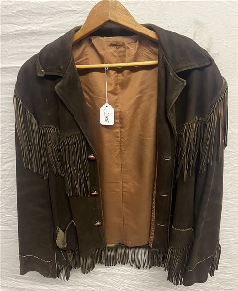 Vintage Leather Fringed Jacket (1 of 3)
