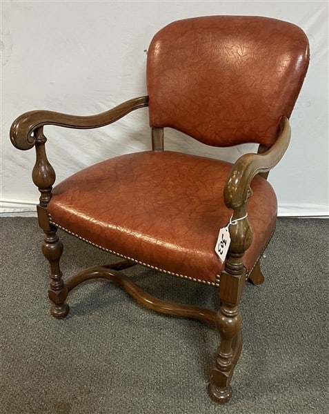 Antique Leather English Armchair (1 of 3)