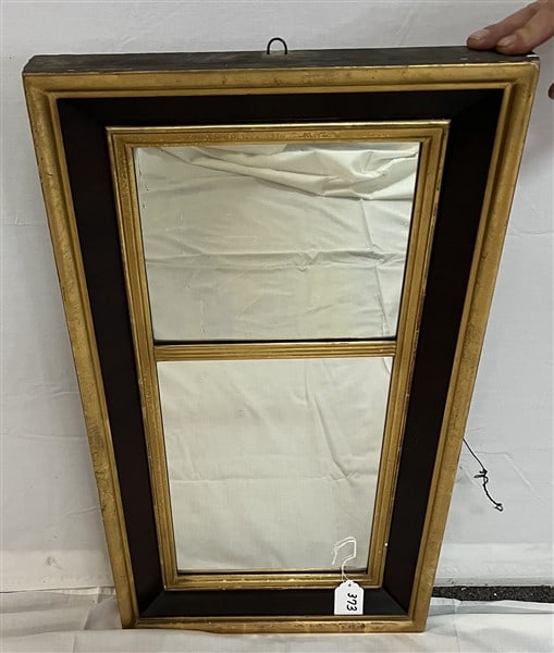 2 Part 19th Cent Mirror 16 x 29 (1 of 3)