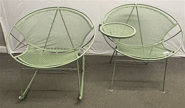 2 Woodard Mesh Seat Chairs