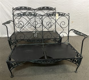 2 Meadowcraft Iron Settees