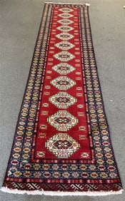 Hand Made Persian Runner - 3'2" x 12'6"