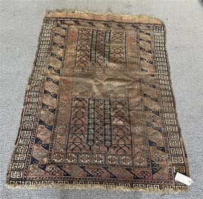Antique Persian Scatter Rug 3' x 6'8"
