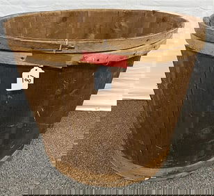 Oversized Wooden Bucket - 23" diameter x 19"h