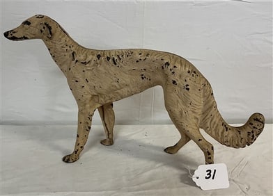 Extra Nice Vintage Dog Doorstop - 10"h x 16"L