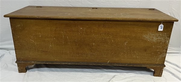52" Grain Painted 19th Cent. Blanket Box