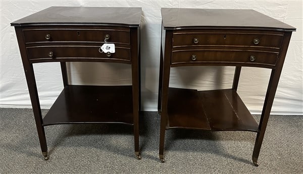Pr. of Kittinger Two Drawer End Tables (1 of 3)