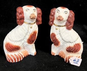 Pr. of 10" Staffordshire Dogs