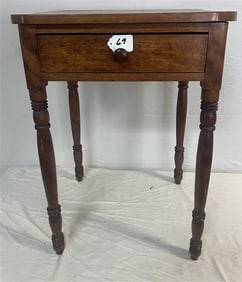 1 Drawer 19th Cent. Maple Stand
