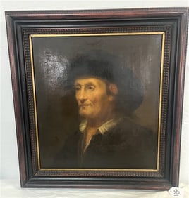 Early Framed o/c Portrait - 25.5" x 27.5"