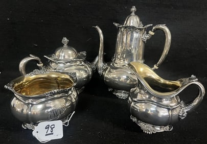 Tiffany Tea and Coffee Set - Approx 82 Troy