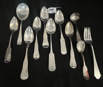 Coin and Sterling Silver Pcs. - Georg Jensen 16 ounces total