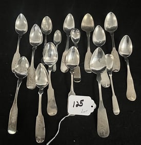 lot of Coin Silver Spoons - 8 ounces total