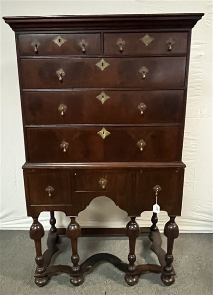 19th Cent. "William & Mary" Style 2 Part Highboy (1 of 3)