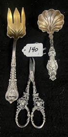 3 Sterling Table Accessories - Fork is Tiffany