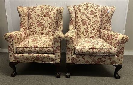 Classic Pr. of Wing Chairs