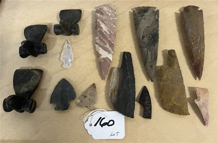 Spearheads, Arrowheads, and Native American Artifacts