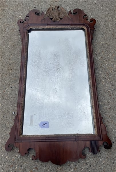 19th Cent. Mirror with Eagle Crest 22" x 40" (1 of 3)