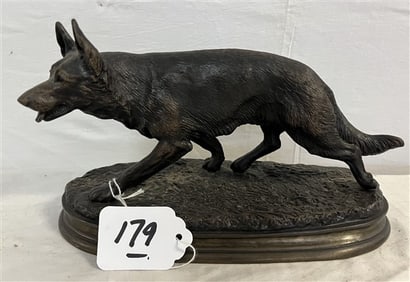 9" Bronze Dog