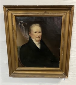19th Cent. o/c Portrait - Damage 34" x 39" Great Frame