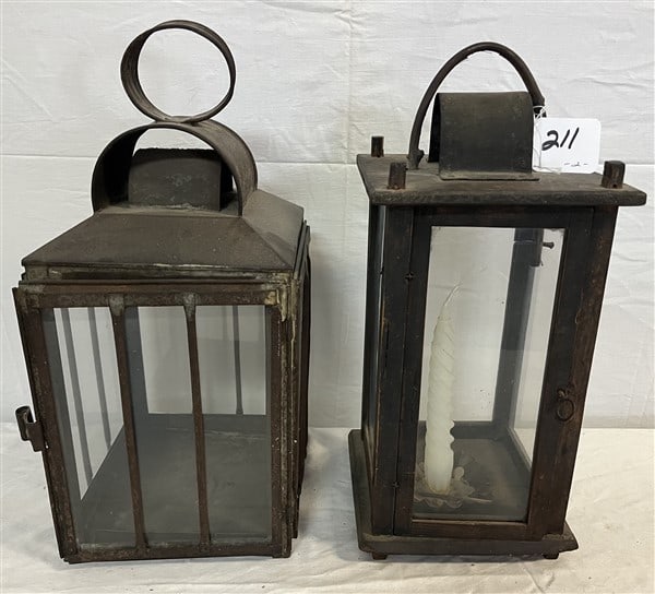 2 Antique Lanterns - 15"h (1 of 3)