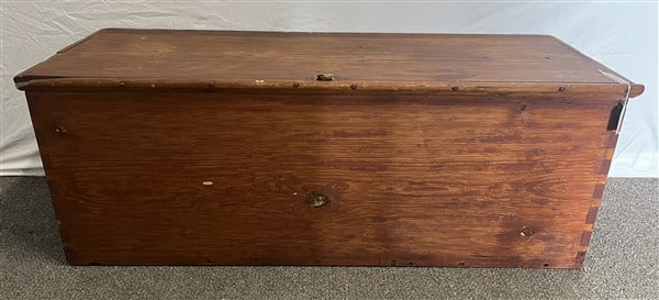 45" 19th Cent. Dovetailed Blanket Box