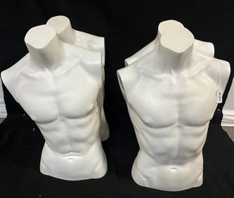 4 Brooks Bros. Molded Mannequin Torsos