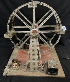 Vintage Metal Ferris Wheel - Electrified! 24" diameter
