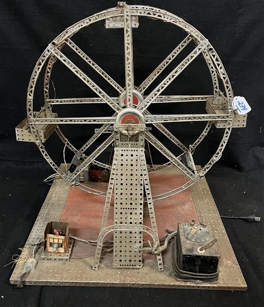 Vintage Metal Ferris Wheel - Electrified! 24" diameter (1 of 4)