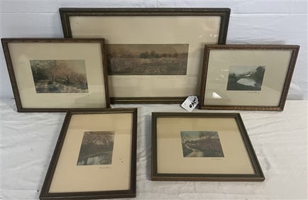 5 Framed Wallace Nutting's