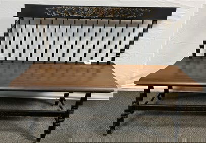 43.5" Stenciled Windsor Bench - Hitchcock Furniture