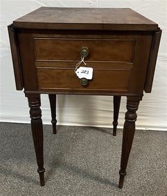2 Drawer Antique Drop Leaf Table