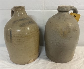 2 Stoneware Jugs