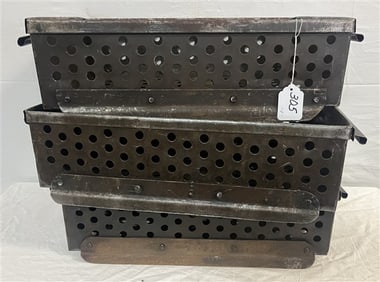 Four 18" Industrial Bins