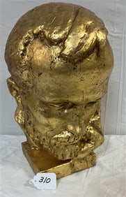 16" Gilt Plaster Bust
