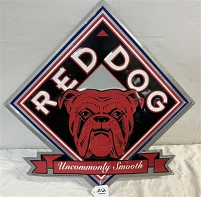 "Red Dog" Tin Sign